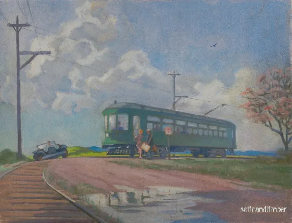 Reproduktion av målningen Avstängning mellanorter - James C. Kulhanek - Bild 2