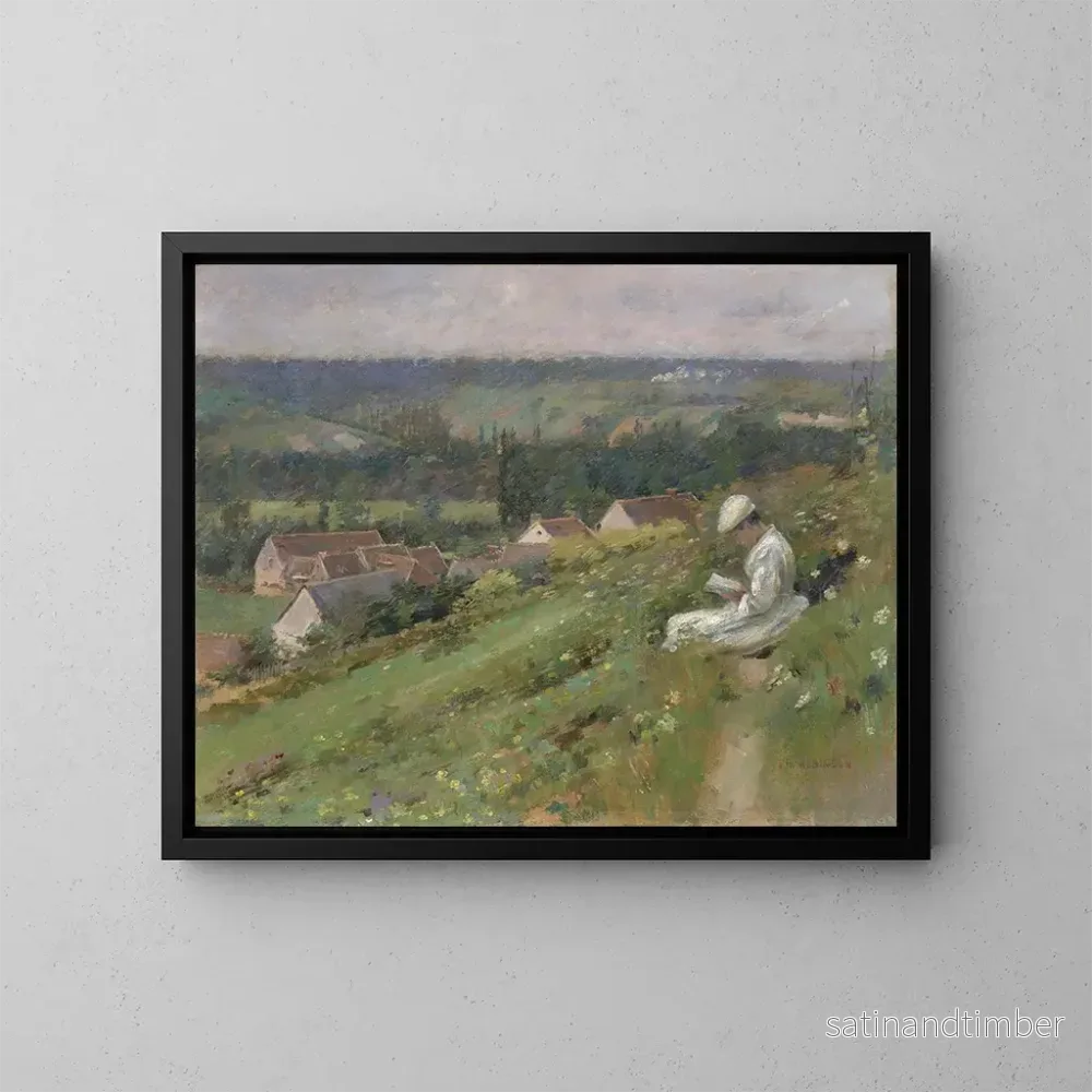 Reproduktion av målningen La vallée d'Arconville - Theodore Robinson
