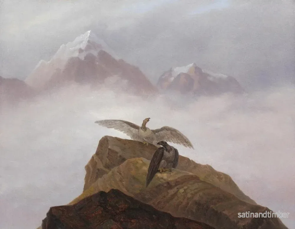 Reproduktion av målningen Fantasi av Alperna - Carl Gustav Carus - Bild 2