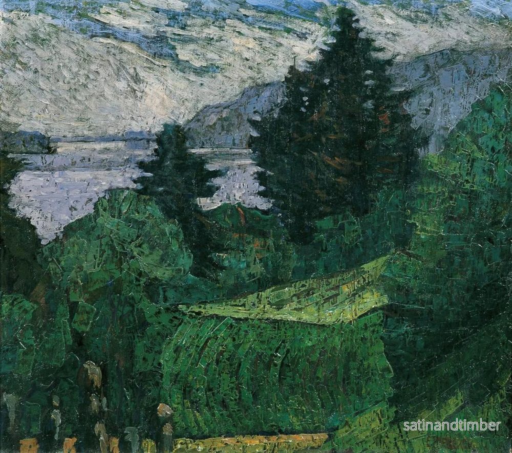 Reproduktion av målningen Vue au bord du lac - Ernst Riederer - Bild 2