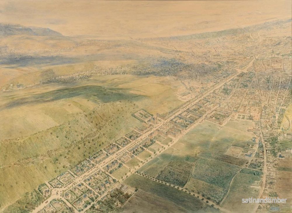 Reproduktion av målningen Boulevard Dornbacher et Alsbach - Rudolf von Alt - Bild 2