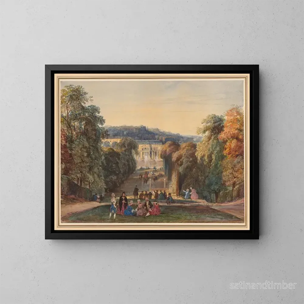 Reproduktion av målningen i Saint-Cloud-parken - Constant Troyon