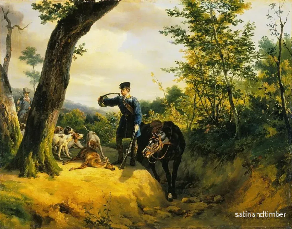 Reproduktion av målningen La carrière - Horace Vernet - Bild 2