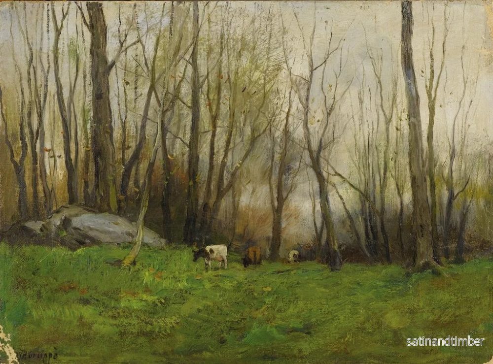 Reproduktion av målningen Pâturage dans le Bronx, New York - Charles Paul Gruppe - Bild 2