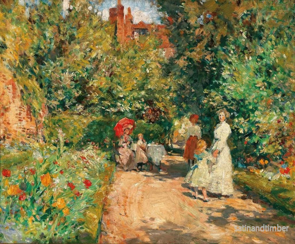 Reproduktion av målningen Längd: 60 cm, Höjd: 80 cm, Material: Olja på duk, Konsttryck av William Christian Symons - Bild 2