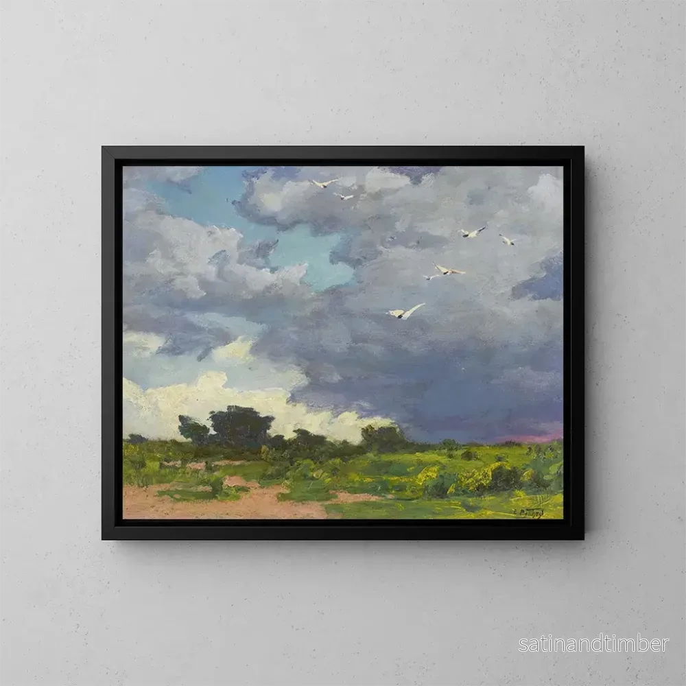 Reproduktion av målningen Vol soudain - Edward Henry Potthast