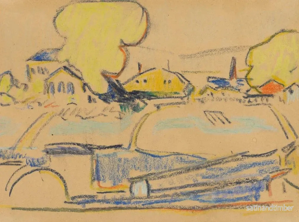 Reproduktion av målningen Landskap nära Dresden - Ernst Ludwig Kirchner - Bild 2