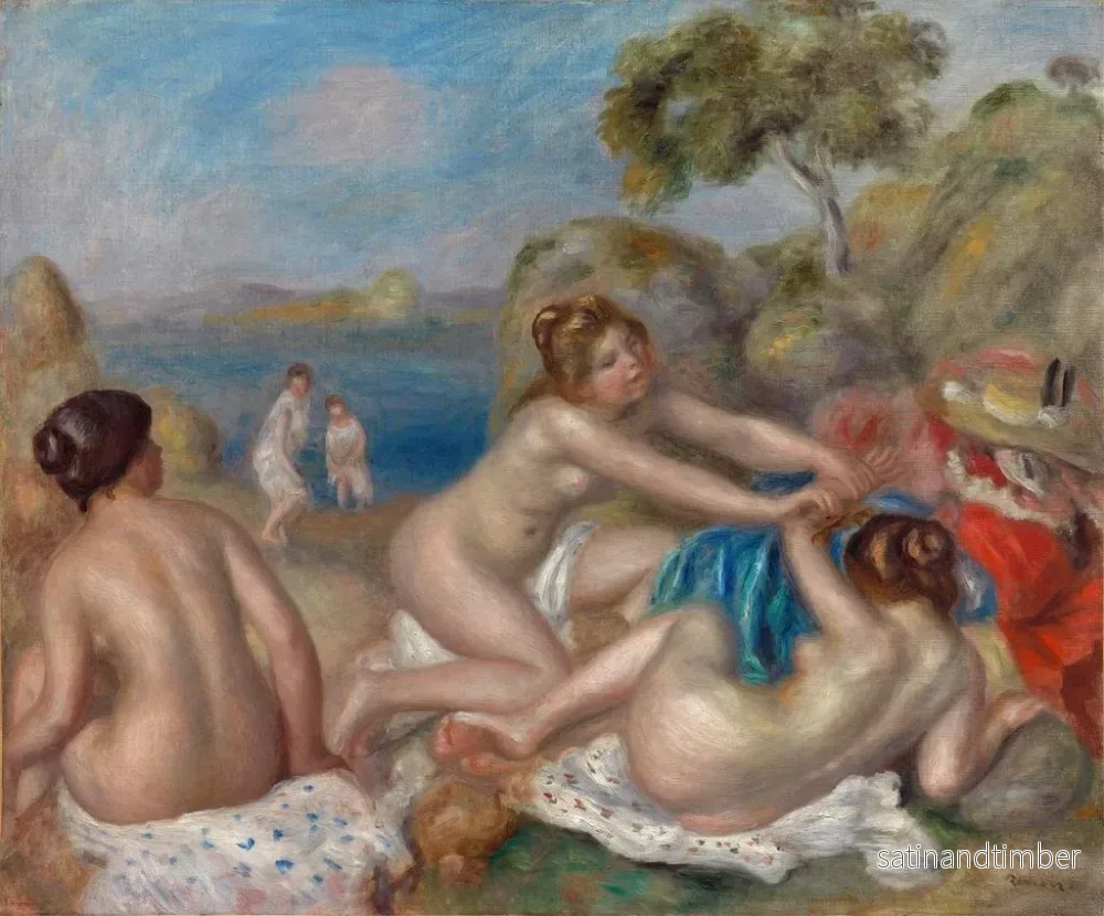 Reproduktion av målningen Baignade med en krabba - Pierre-Auguste Renoir - Bild 2