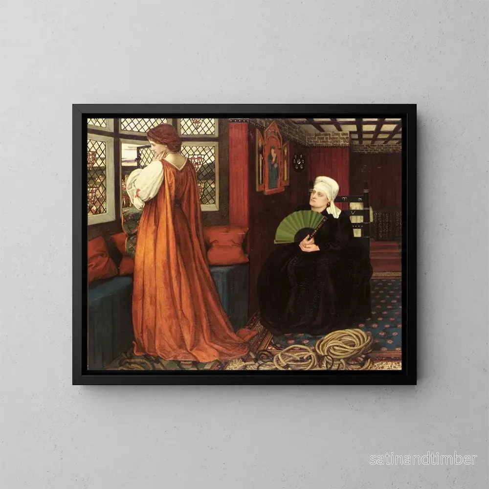 Reproduktion av målningen Juliette och barnsköterskan - John Roddam Spencer Stanhope