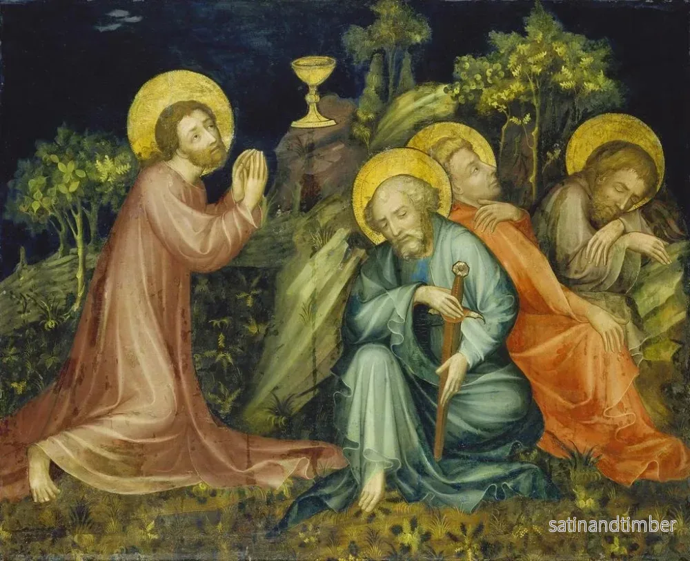 Reproduktion av målningen L'Agonie dans le jardin - Maître des Marienaltars de Nuremberg - Bild 2