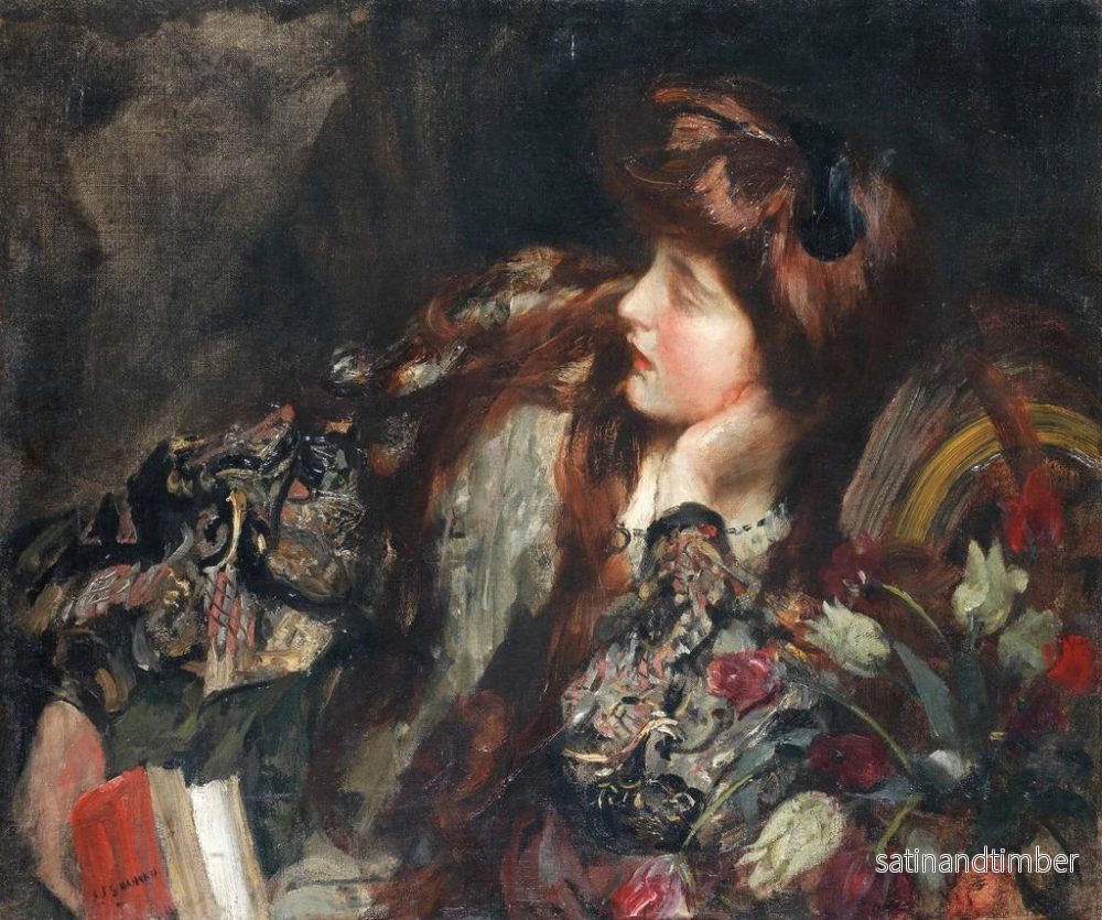 Reproduktion av målningen Contemplation - James Jebusa Shannon - Bild 2