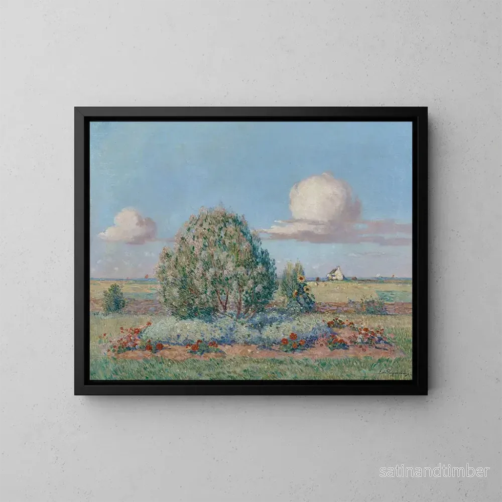 Reproduktion av målningen Parterre fleuri - Ferdinand du Puigaudeau
