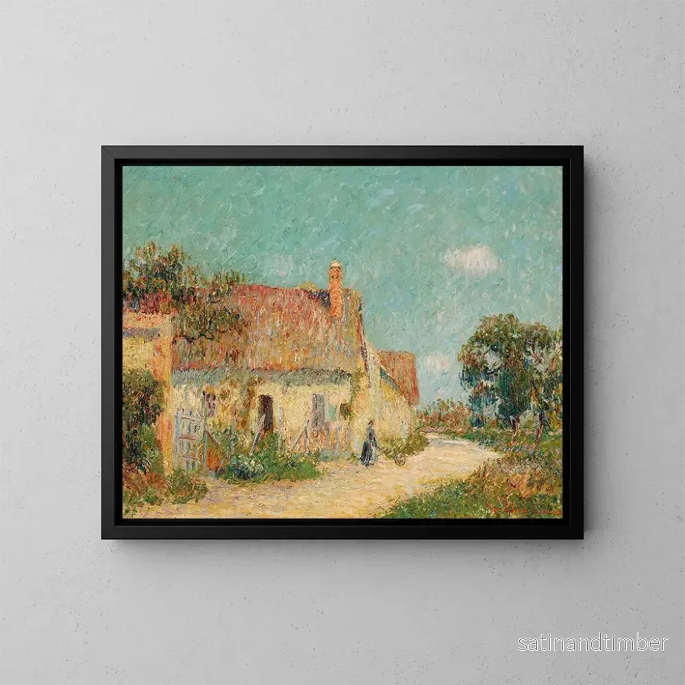 Reproduktion av målningen av ett torp i Normandie - Gustave Loiseau