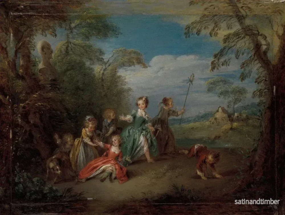 Reproduktion av målningen L'Âge d'or - Jean-Baptiste Pater - Bild 2
