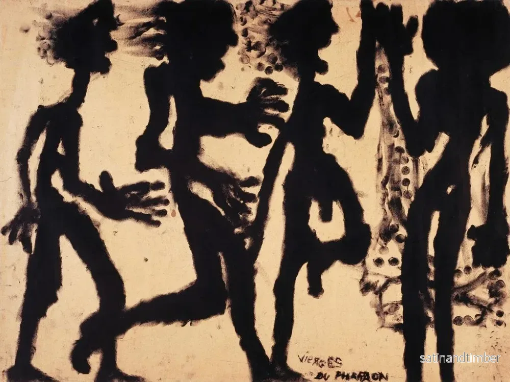 Reproduktion av målningen Les vierges pharaoniques - Louis Soutter - Bild 2