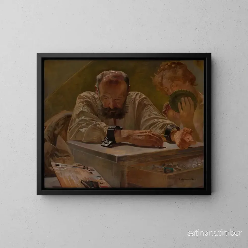 Reproduktion av målningen Avkoppling - Jacek Malczewski