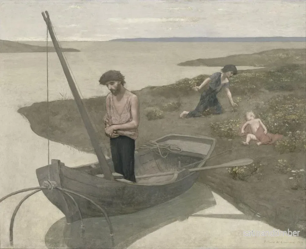 Reproduktion av målningen Den fattige fiskaren - Pierre Puvis de Chavannes - Bild 2