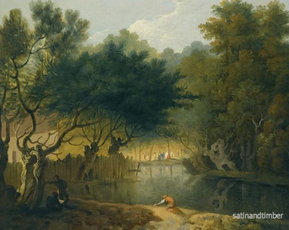 Reproduktion av målningen En vy över St James's Park i London - Richard Wilson - Bild 2