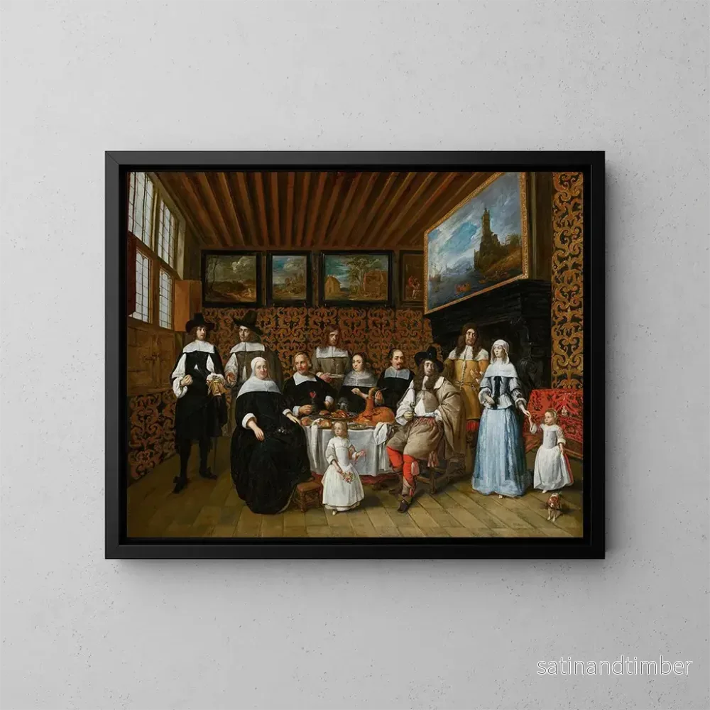 Reproduktion av målningen Familjeporträtt - Gillis van Tilborgh