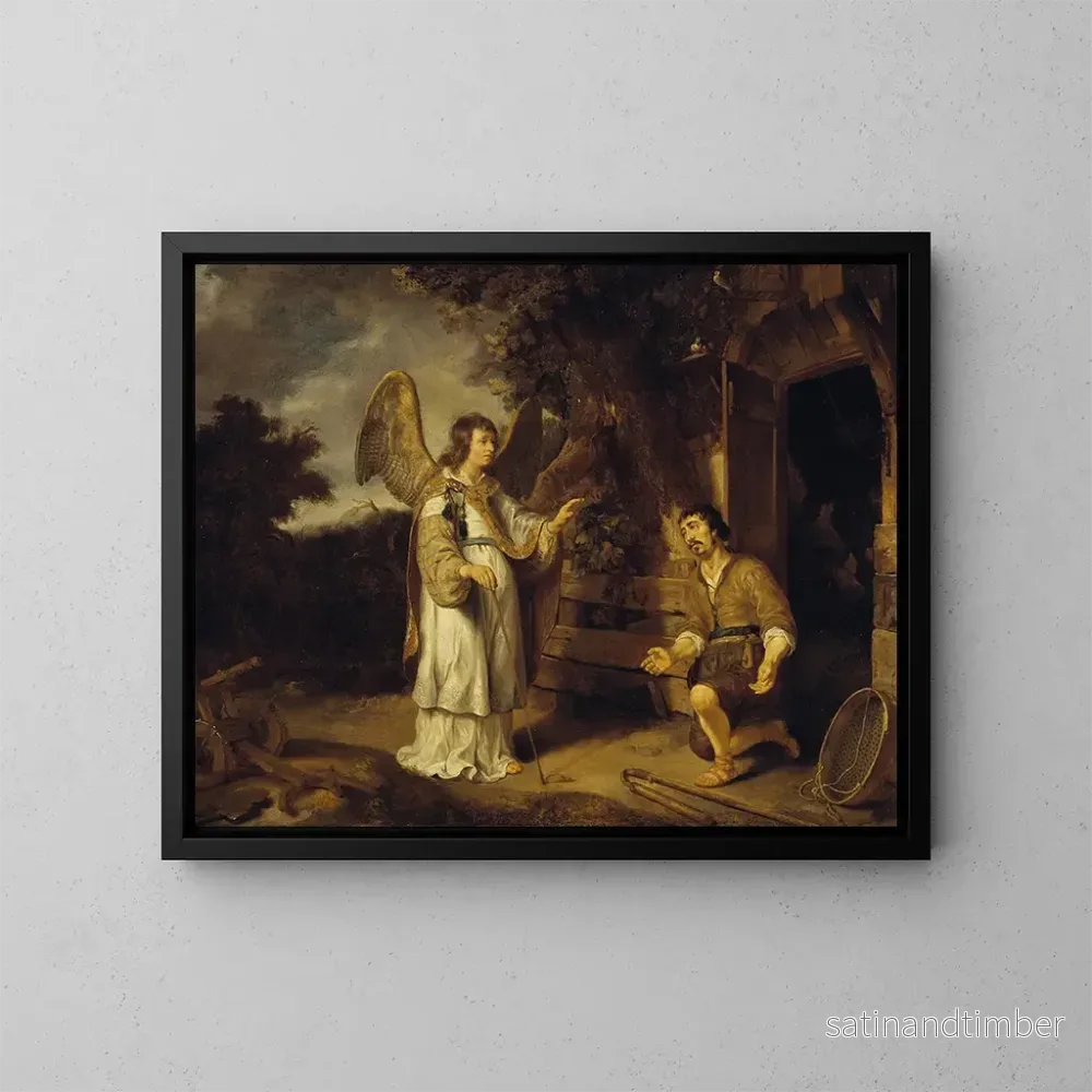Reproduktion av målningen L'Ange et Gédéon - Gerbrand van den Eeckhout
