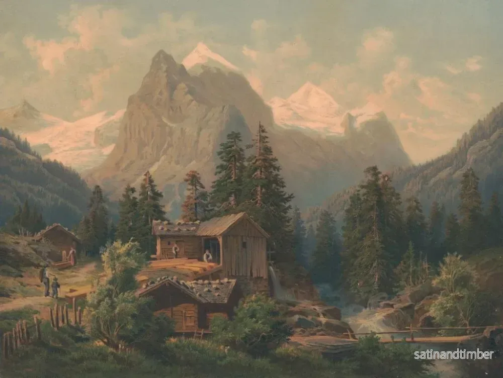 Reproduktion av målningen Le Wetterhorn - Georg Engelhardt - Bild 2