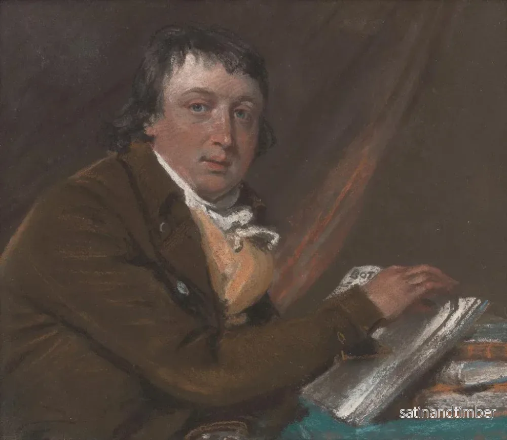 Reproduktion av målningen William Curtis, entomolog och botanist - John Raphael Smith - Bild 2