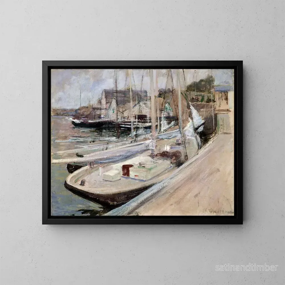 Reproduktion av målningen Båtar för fiske i Gloucester – John Henry Twachtman Reproduktion av målningen Båtar för fiske i Gloucester – John Henry Twachtman
