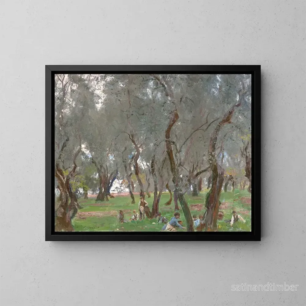 Reproduktion av målningen Le verger d'oliviers - John Singer Sargent