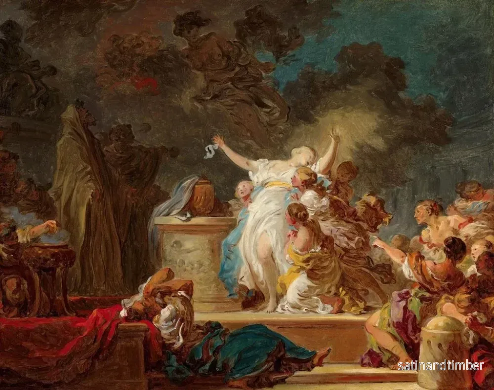 Reproduktion av målningen Le sacrifice au Minotaure - Jean-Honoré Fragonard - Bild 2