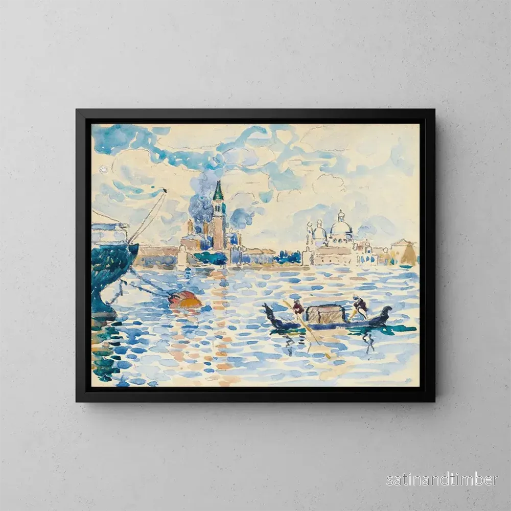 Reproduktion av målningen Venise vy över bassin de Saint-Marc – Henri-Edmond Cross Reproduktion av målningen Venise vy över bassin de Saint-Marc – Henri-Edmond Cross