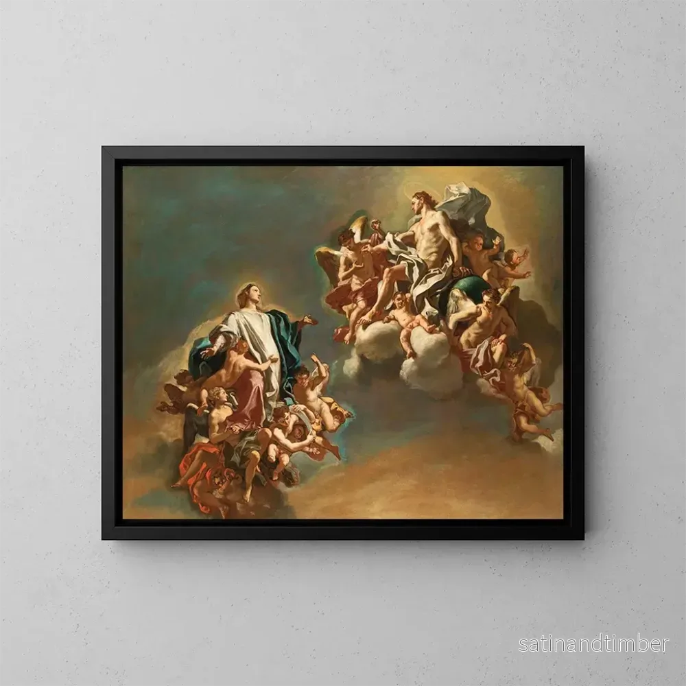 Reproduktion av målningen L'Assomption de la Vierge - Francesco Solimena