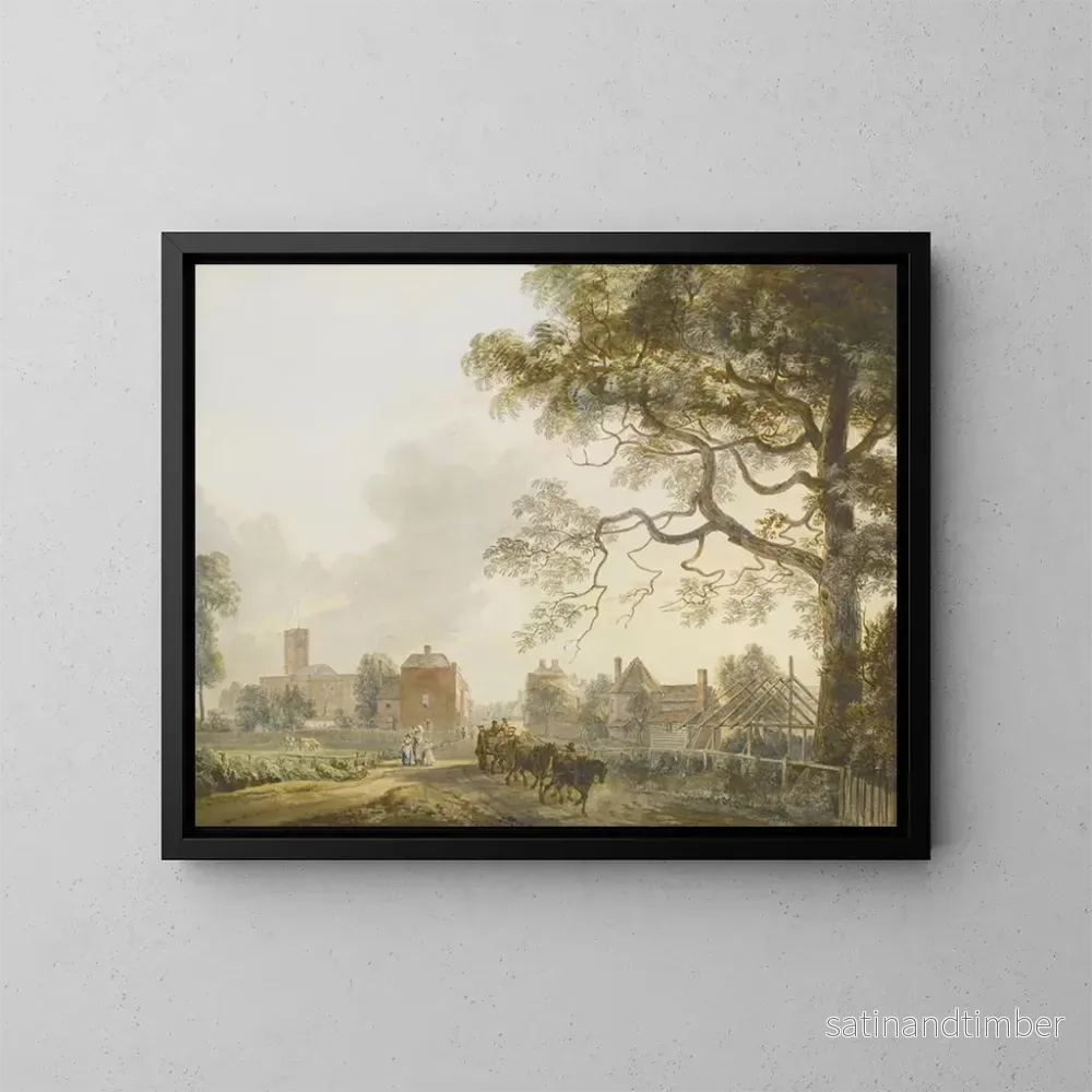 Reproduktion av målningen Woolwich - Paul Sandby