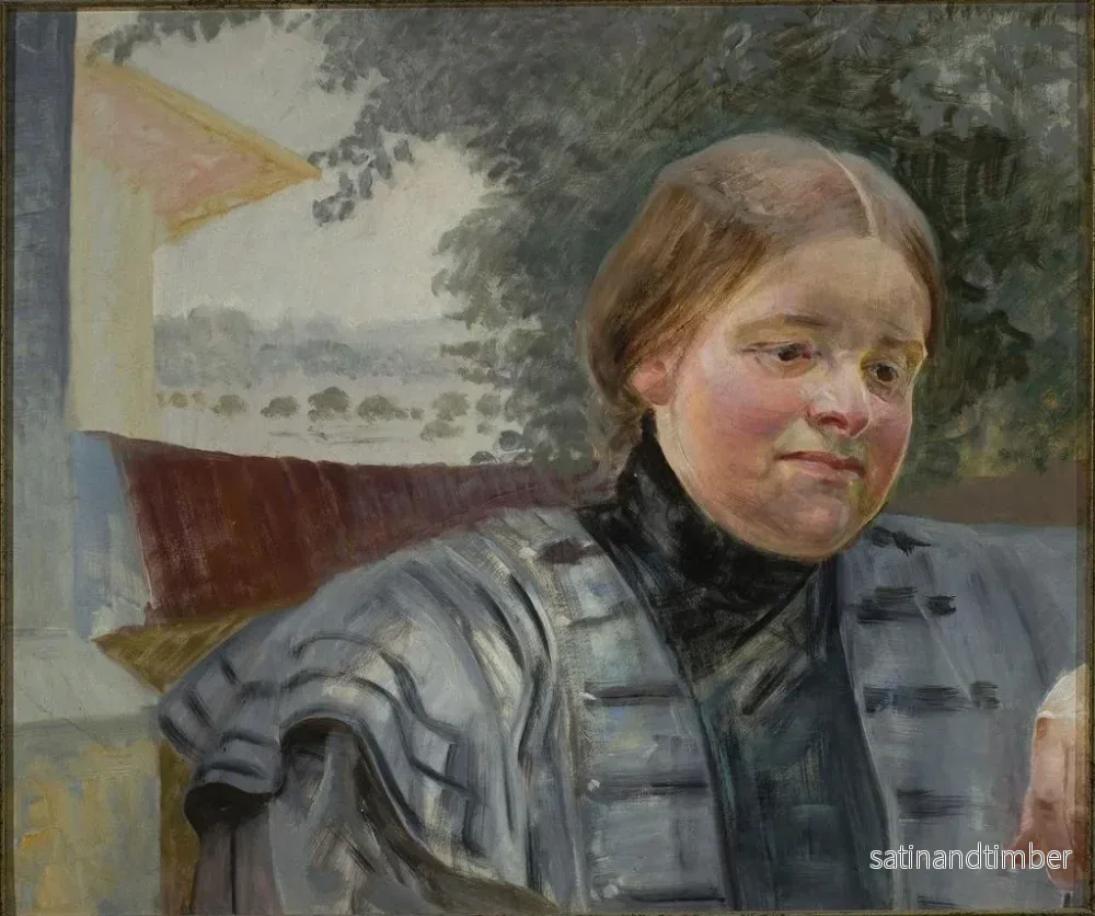 Reproduktion av målningen Porträtt av syster Hélène - Jacek Malczewski - Bild 2