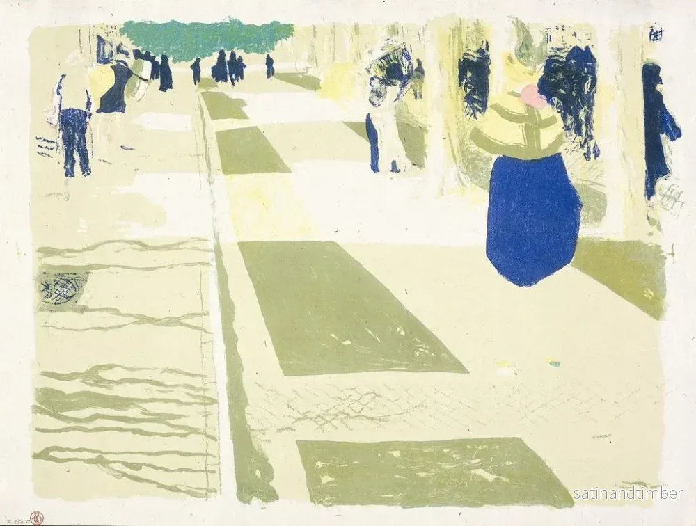 Reproduktion av målningen L'avenue - Édouard Vuillard - Bild 2