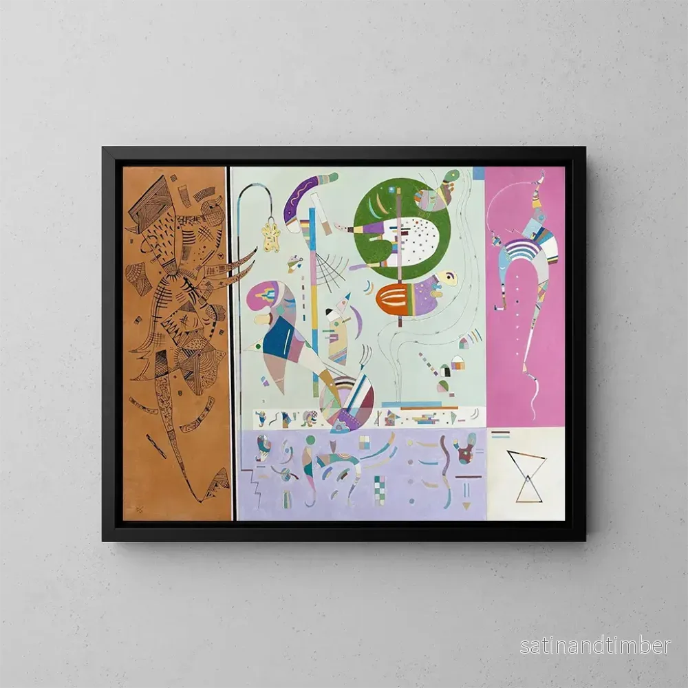 Reproduktion av målningen Flera partier - Wassily Kandinsky
