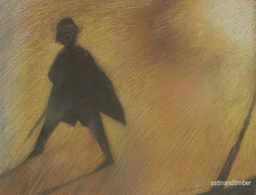 Reproduktion av målningen La fin d'une belle journée Figure en contre-jour - Léon Spilliaert - Bild 2