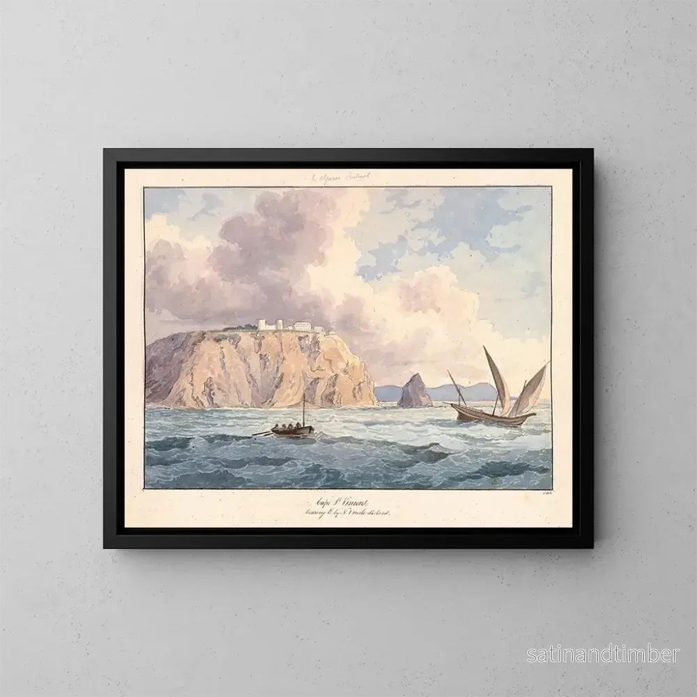 Reproduktion av målningen Cap Saint-Vincent - Charles Hamilton Smith