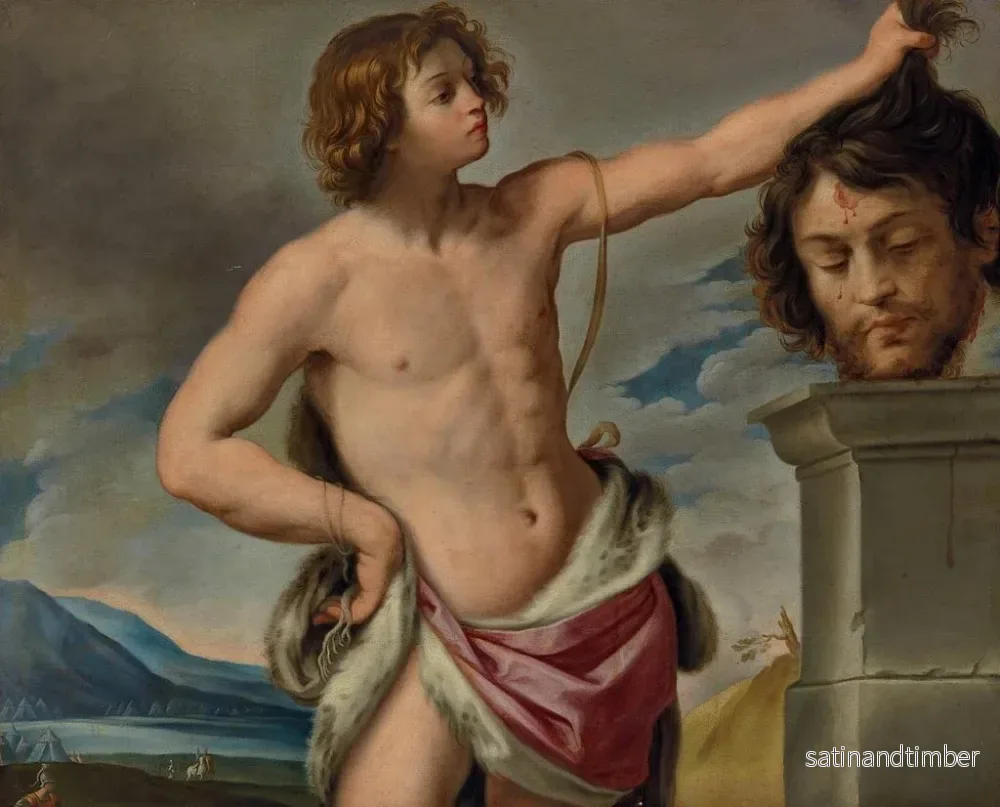 Reproduktion av målningen David med Goliaths huvud - Giovanni Andrea Sirani - Bild 2