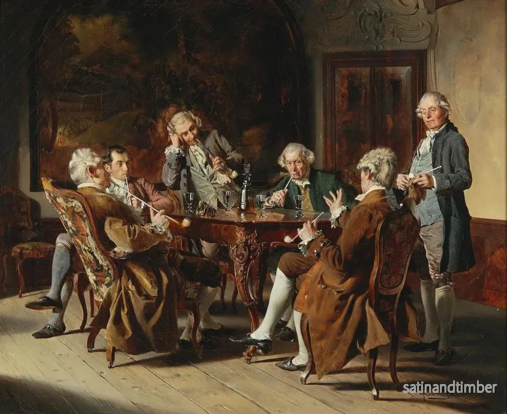 Reproduktion av målningen En grupp adelsmän - Johann Hamza - Bild 2