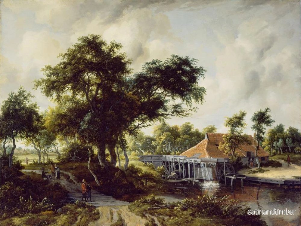 Reproduktion av målningen En vattenkvarn - Meindert Hobbema - Bild 2