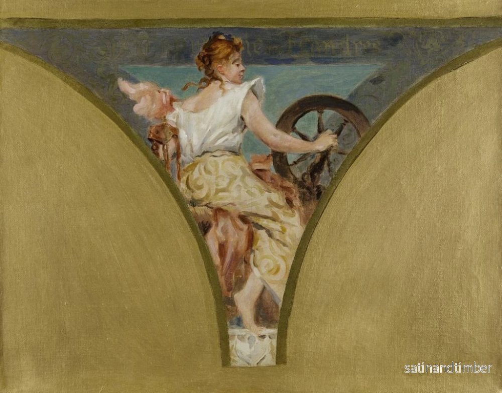 Reproduktion av målningen La Tapisserie - Jean Joseph Weerts - Bild 2