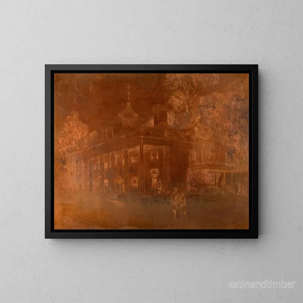 Reproduktion av målningen Mont Vernon - Joseph C. Claghorn