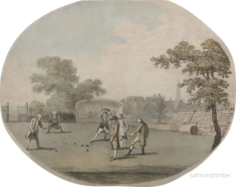 Reproduktion av målningen En del av boule - John Collet - Bild 2