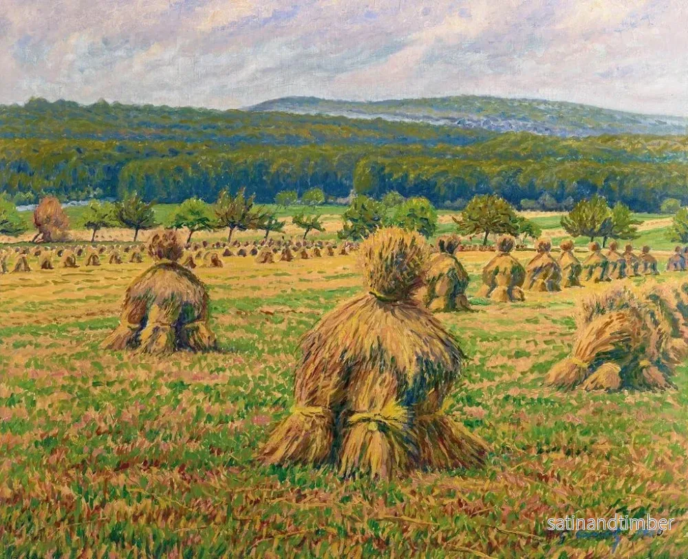 Reproduktion av målningen Les Meules de foin - Gustave Cariot - Bild 2