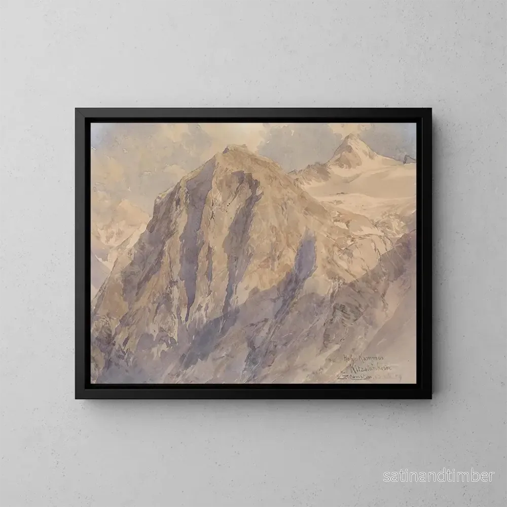 Reproduktion av målningen Chambre haute Kitzsteinhorn - Edward Theodore Compton