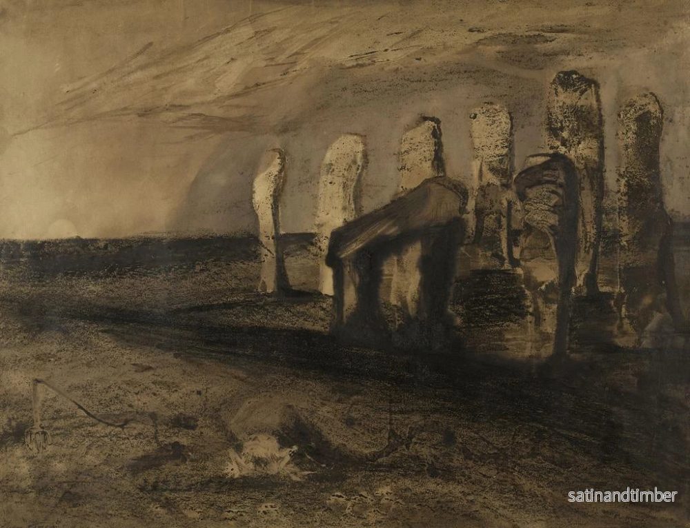 Reproduktion av målningen Dolmens och menhirs - Victor Hugo - Bild 2