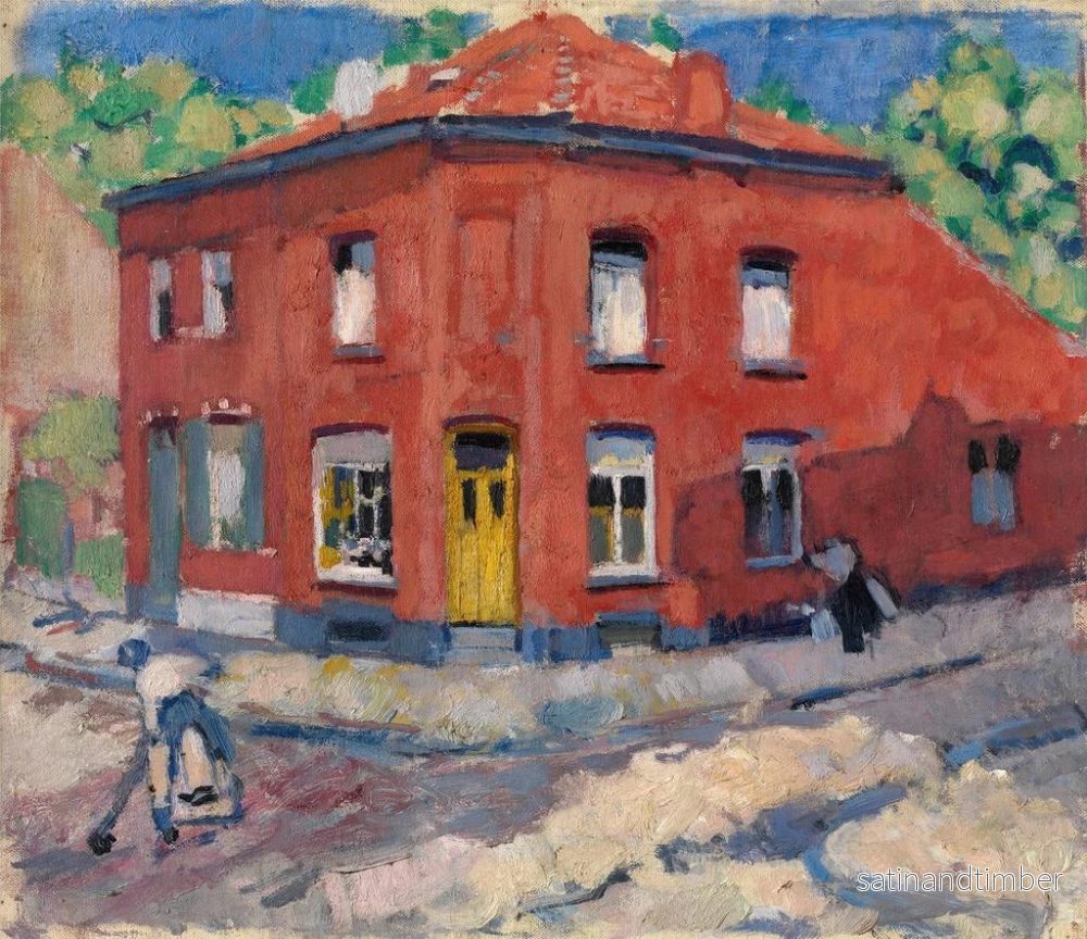 Reproduktion av målningen La maison rouge sous la neige tardive - Rik Wouters - Bild 2