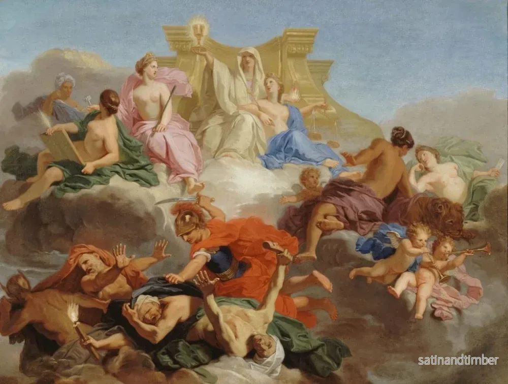 Reproduktion av målningen Le Triomphe de la Justice - Jean Jouvenet - Bild 2