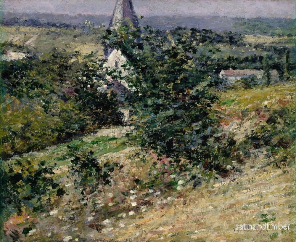 Reproduktion av målningen av den gamla kyrkan i Giverny - Theodore Robinson - Bild 2