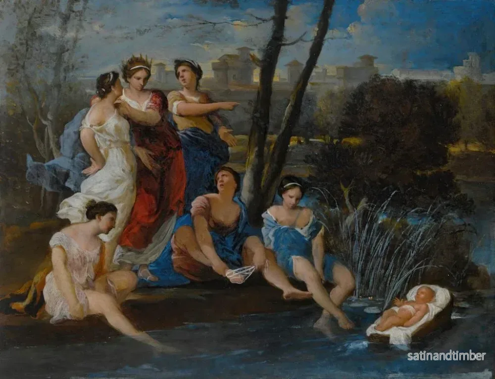 Reproduktion av målningen La découverte de Moïse - Nicolas-Pierre Loir - Bild 2